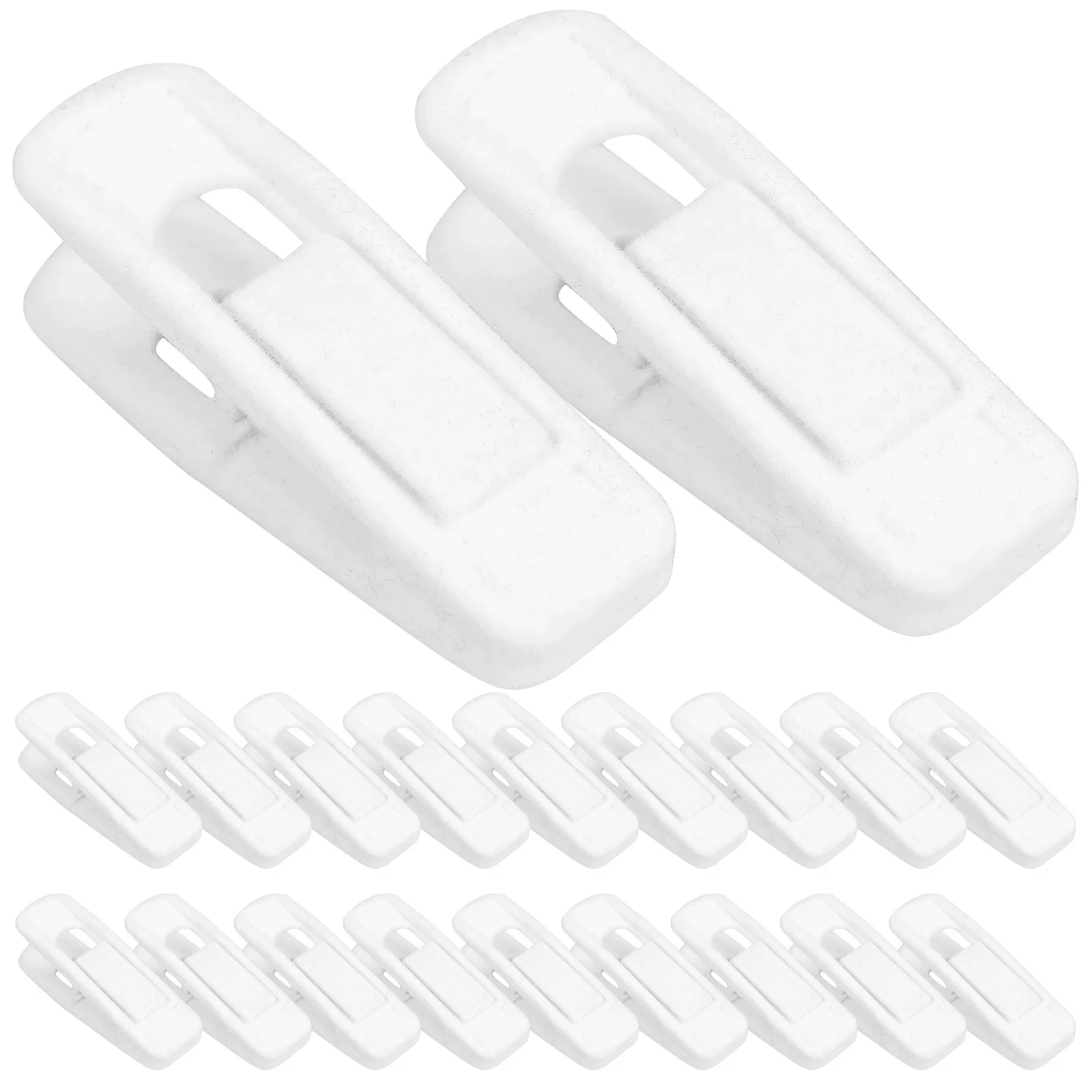 

20Pcs Clip Hangers for Skirts Pants Shirts Velour Soft Non-Mark Clothes Hanging Drying Storage Wardrobe Tools Clip for Hangers