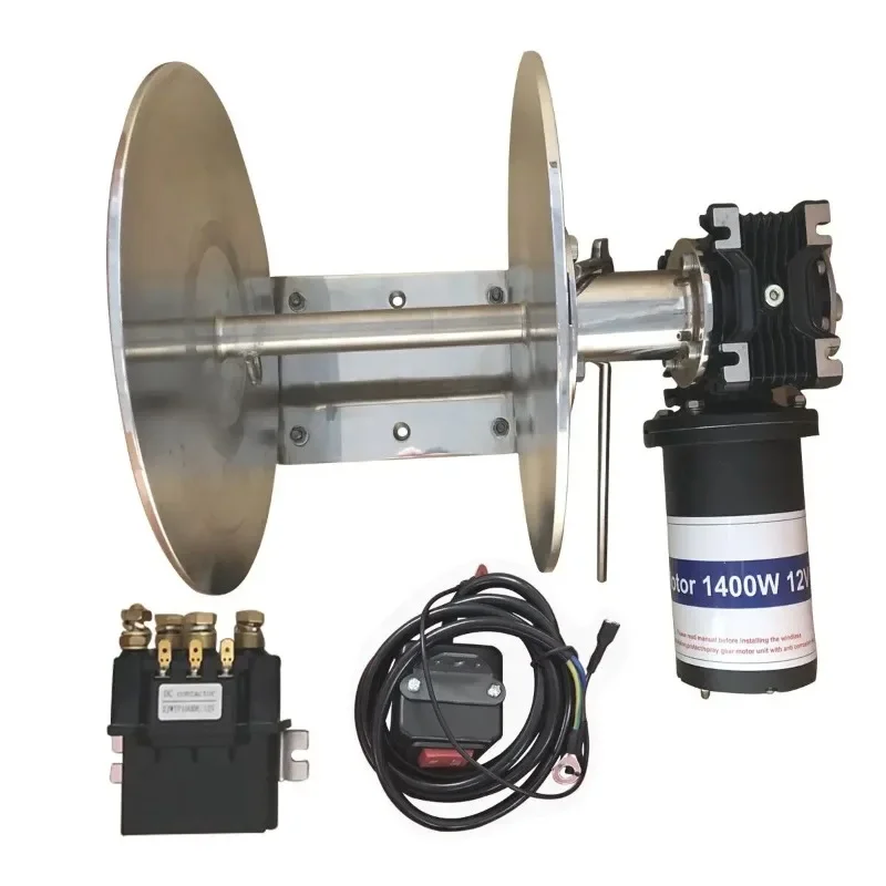 

ZD Pass Test Strong Marine Stainless Steel Yacht Electric Rope Winch Remote Drum Anchor Windlass