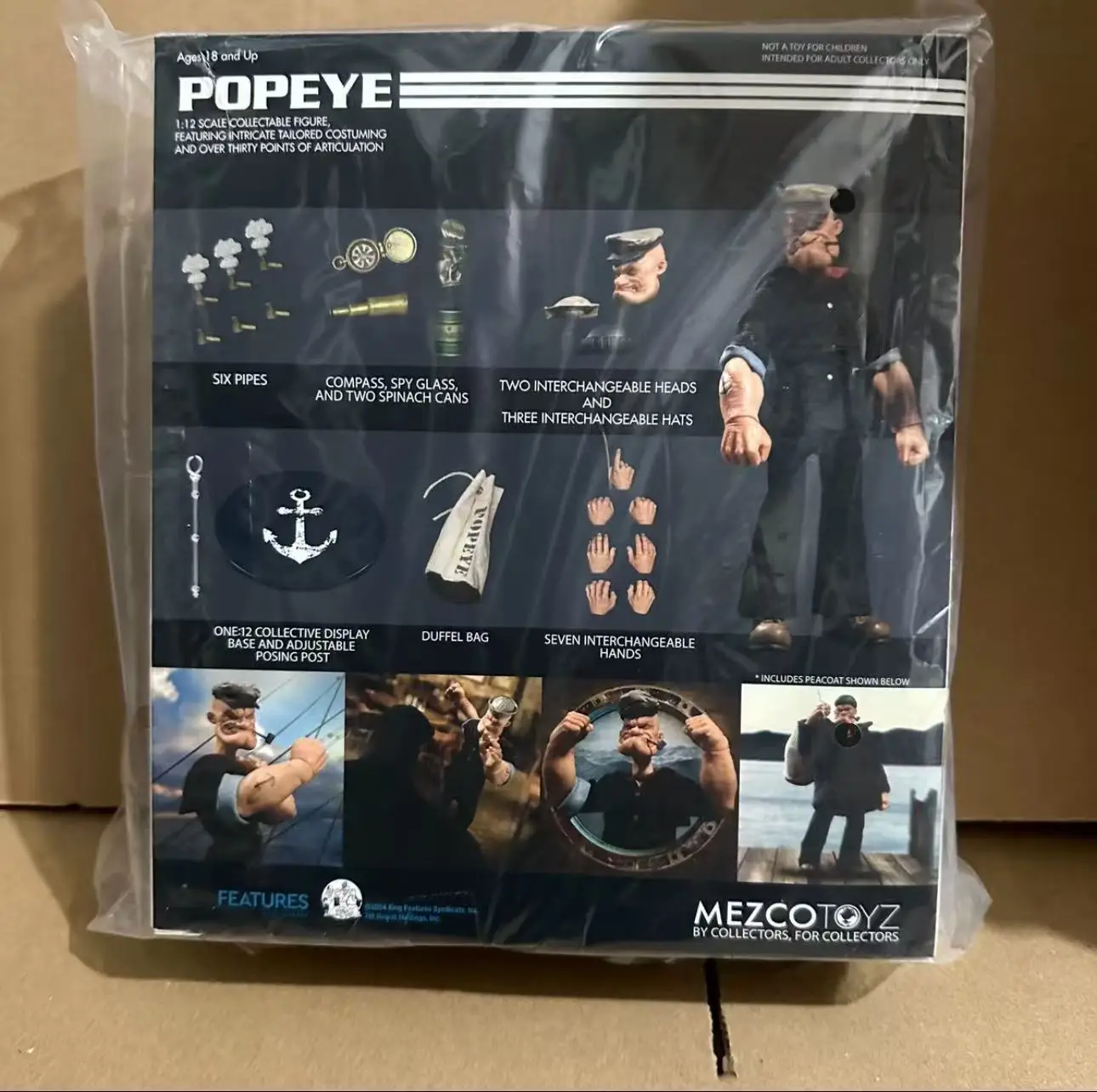 

Mezco Popeye Popper Ant 1:12 Movable Action Figure Model