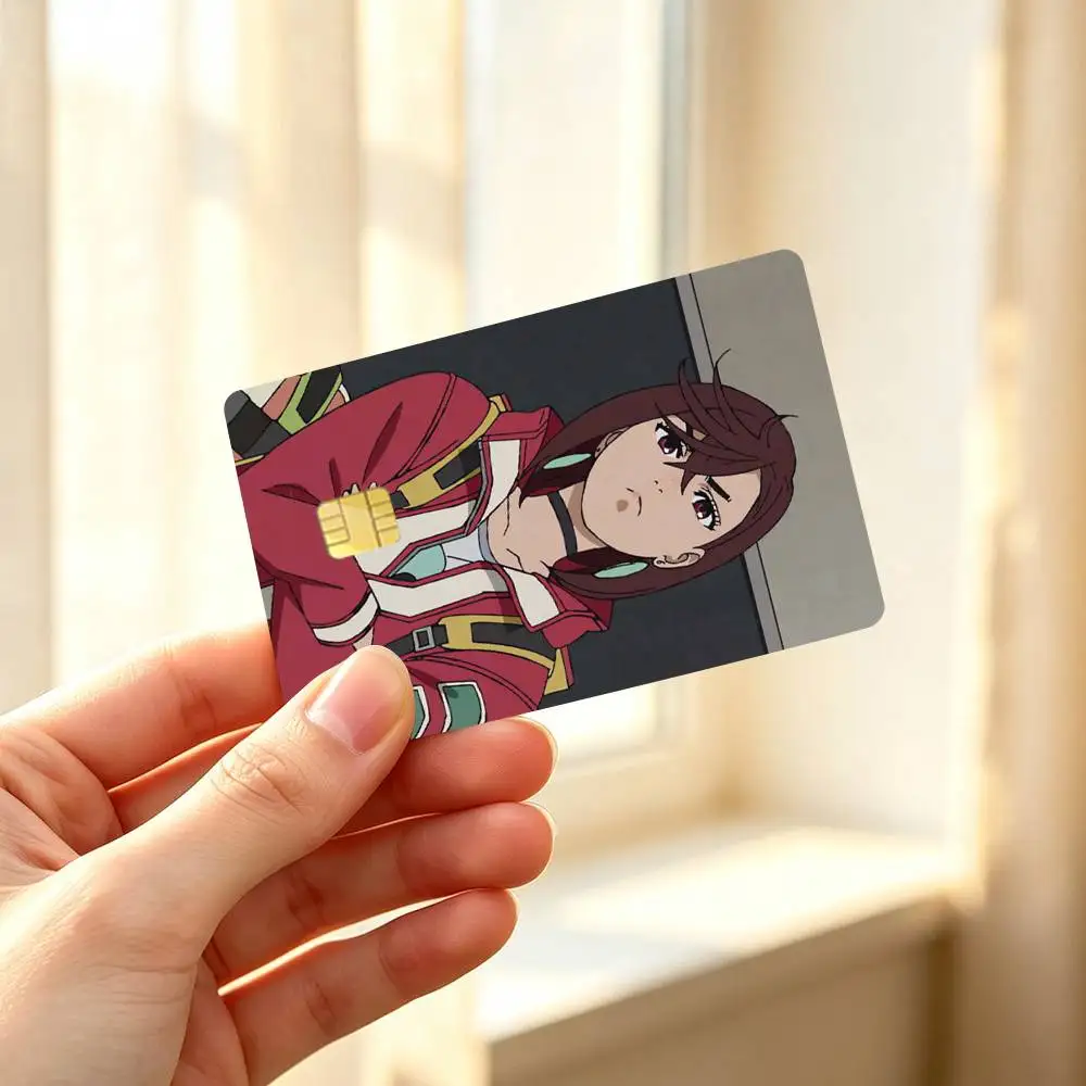 Momo Ayase D-Dandadans Credit Card HD Stickers Premium matte film effectively prevents fingerprints and daily abrasion.
