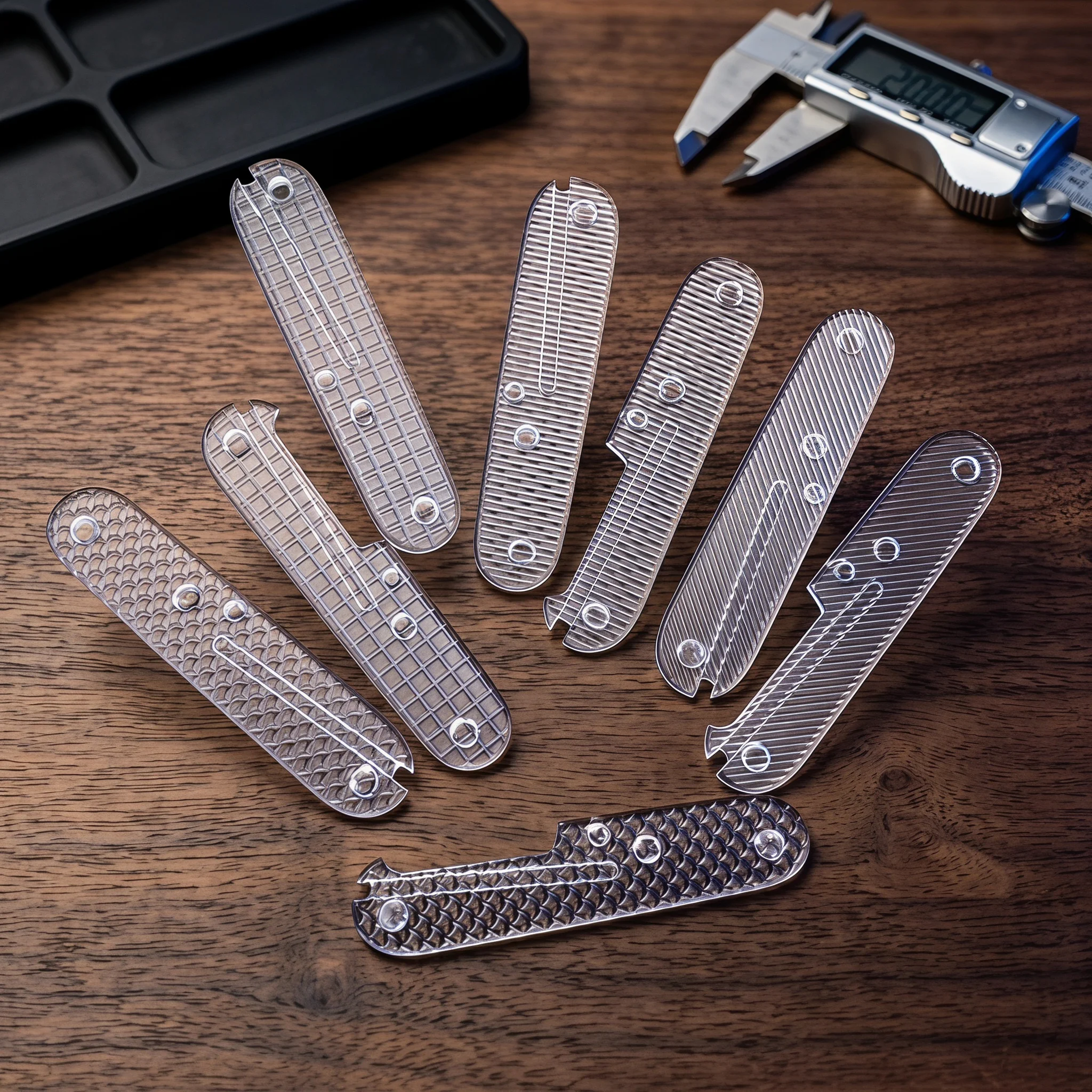 4 Different Types Acrylic Handle Pads with Anti-Slip Texture for DIY Modification Enthusiasts view 5