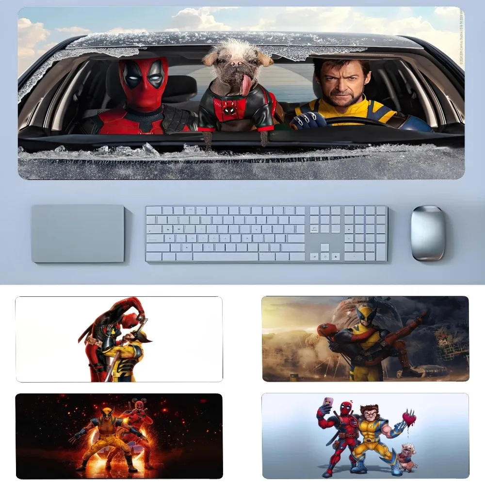 D-Deadpool And W-Wolverine Mousepad New Arrivals Large Gaming Mousepad L XL XXL Gamer Mouse Pad Size For Keyboards Mat