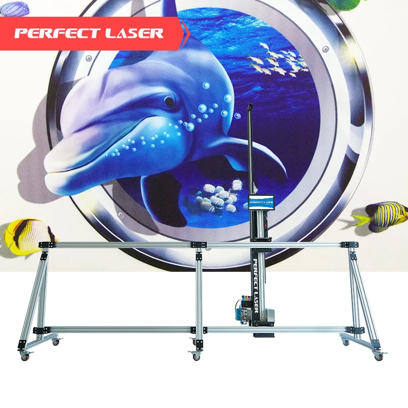 Perfect Laser Automatic Vertical Inkjet Printer Wall Glass Printer 3D CMYK Wall Painting Machine Printing Machine