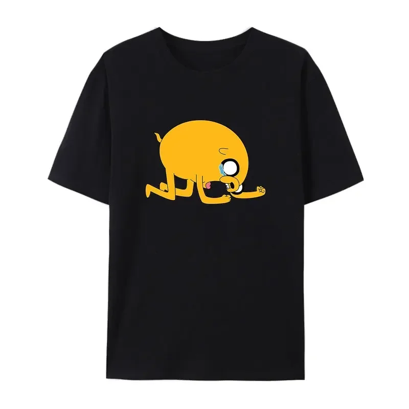 Camisetas con estampado de dibujos animados de Adventure Time hombres moda Harajuku, cómics creativos, camisetas geniales