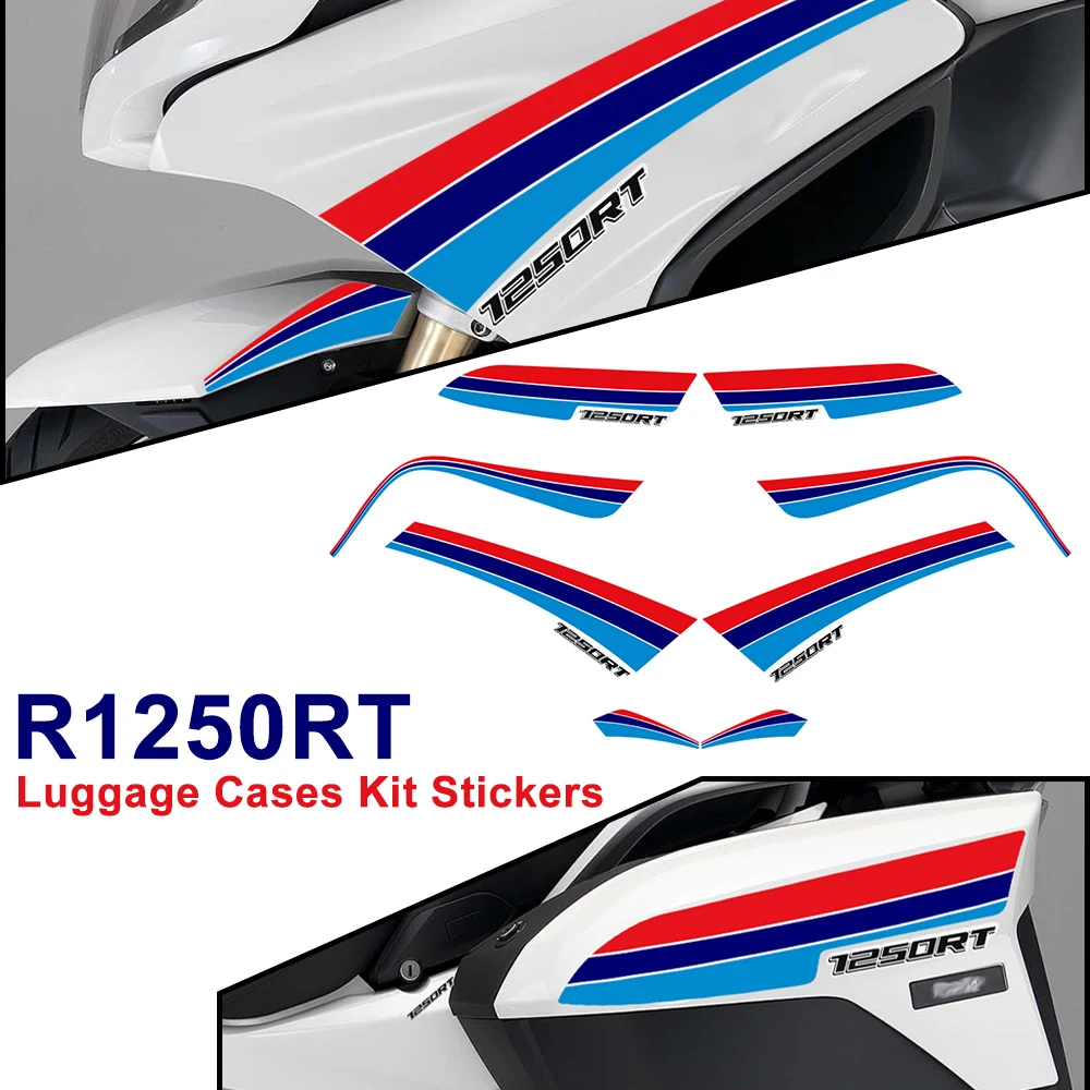 

For BMW R1250RT R1250 RT R 1250 Motorcycle Luggage Cases Trunk Fairing Fender Stickers Protector Decal Kit