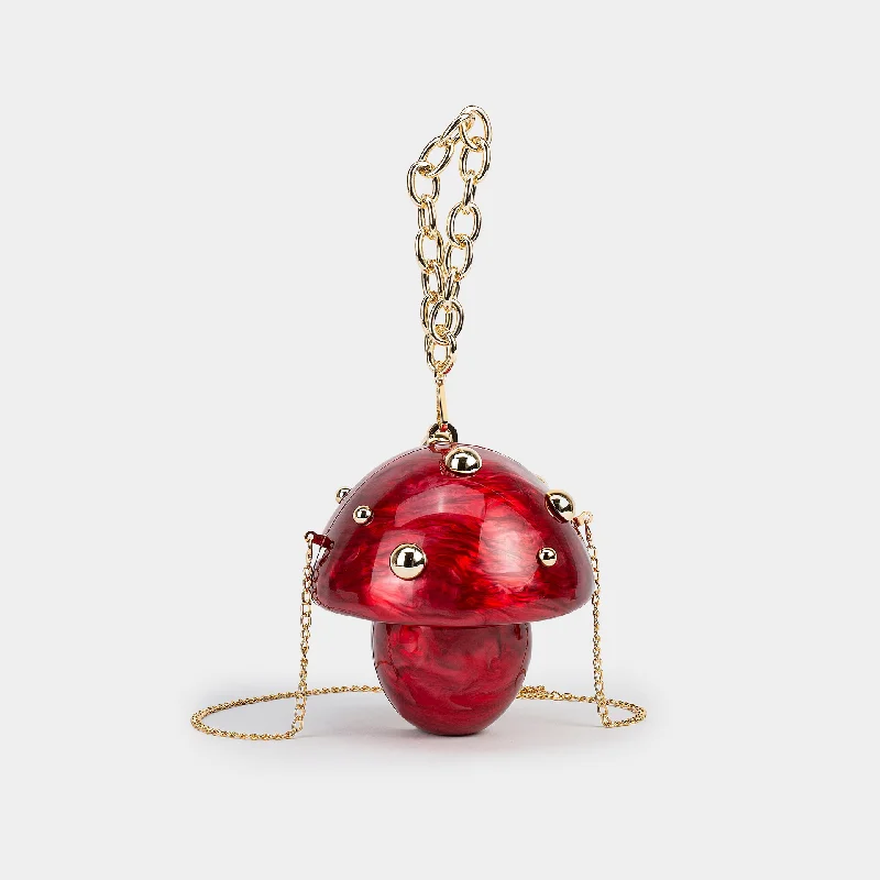 

Handbag Crossbody Bag Clutch Evening Acrylic Shoulder Fashion New Mushroom-shaped Wedding Pouch In Luxury Handbags Women