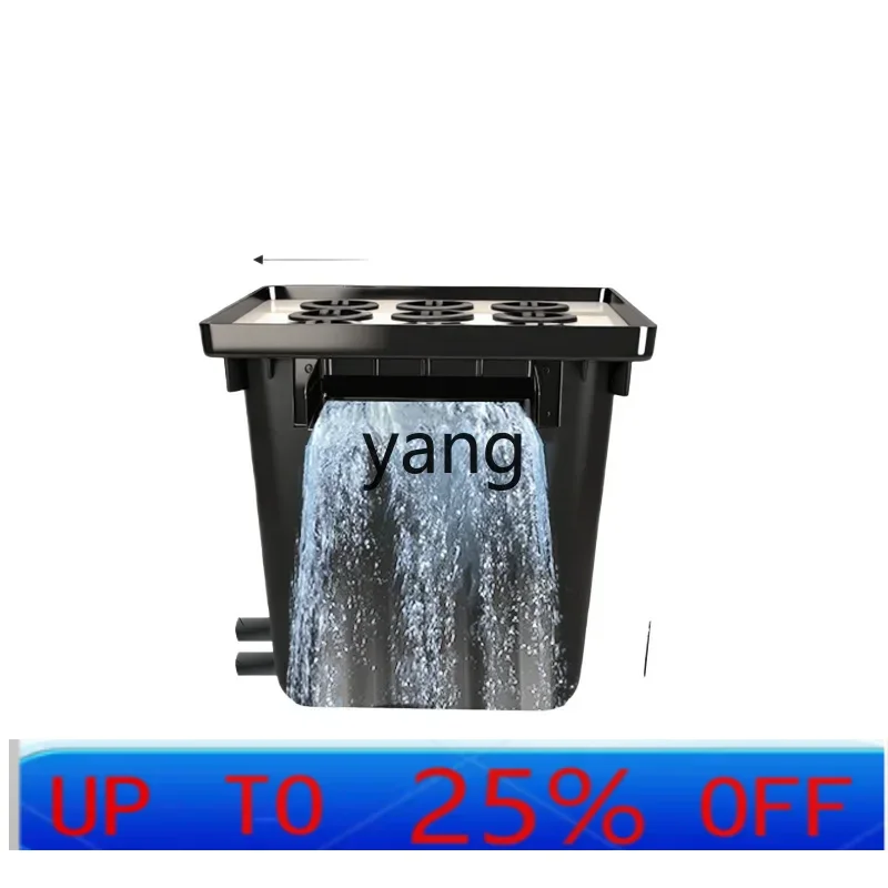 

Lhh fish pond filter water circulation system stream stainless steel outdoor courtyard swamp filter box