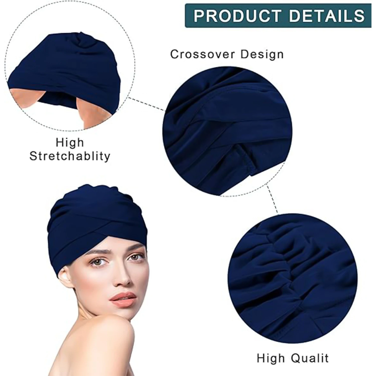 Women\'s Fashion Turbans New Two Layer Brim Cap Comfortable and Versatile Outdoor Leisure Sports Headband Hat