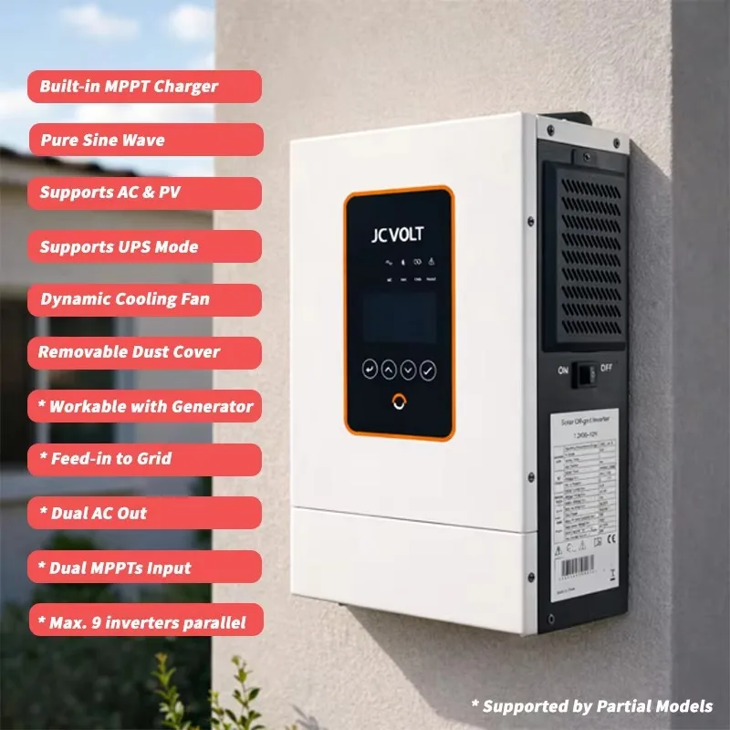 OEM Wholesale Smart 5kW 24V Single/Dual Phase Pure Sine Wave 98% Efficiency Hybrid Solar Inverter with CE Certification