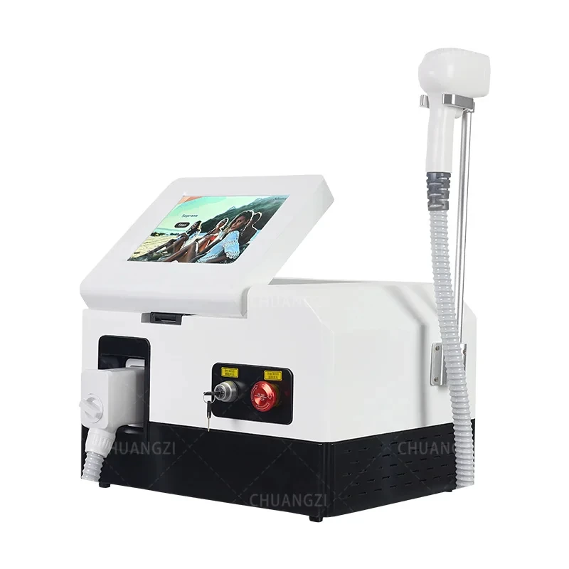 Appareil portable cl rite 808 755, Machine professionnelle à corps laser en titane à diode et glace 4 vagues IPL en continu