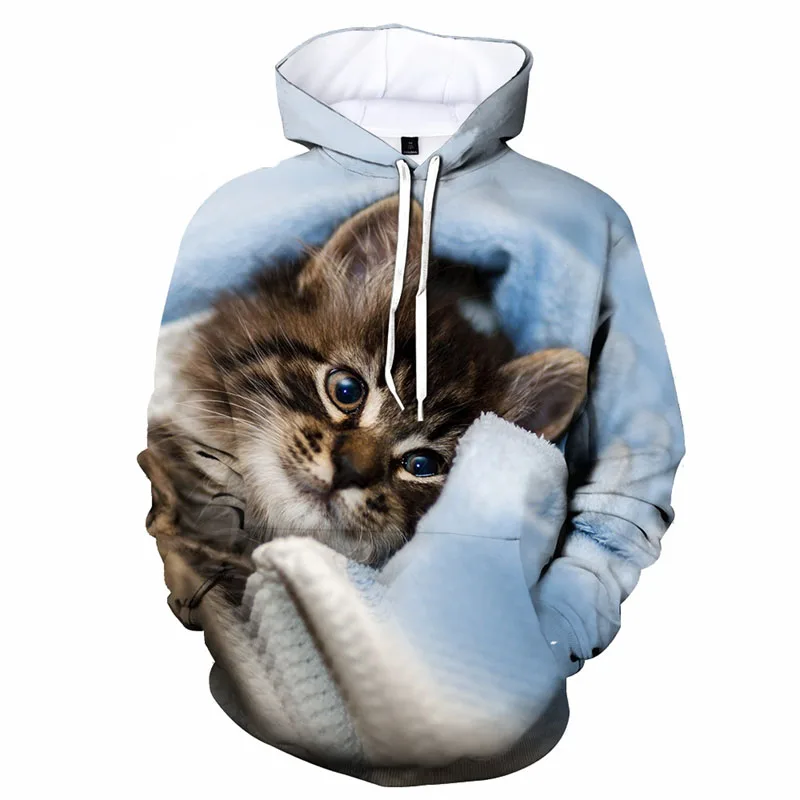 

Newest Cute funny Cat 3D Printed Hoodie Casual Men Women Animal Cat Hooded Streetwear Pullovers Harajuku Fashion y2k Clothing