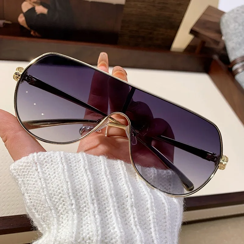 

Fashion Luxury Designer Sunglasses Men Vintage Oversized Outdoor Steampunk Shades Glasses Summer Travel Sunglasses