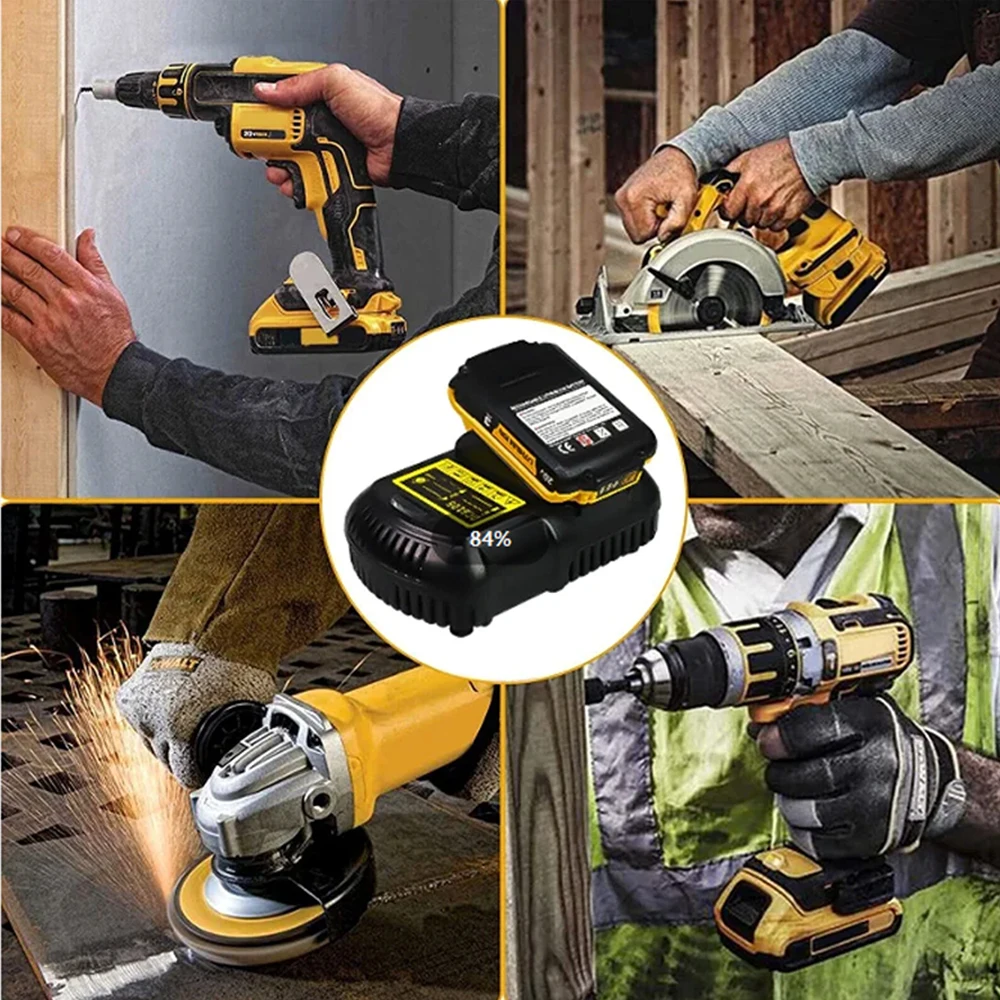 Akumulator litowo-jonowy 20V 3Ah DCB203 Zamiennik akumulatorów litowo-jonowych DeWalt 18v 20Volt Max DCB206 DCB205 DCB204 DCB200Power Tools