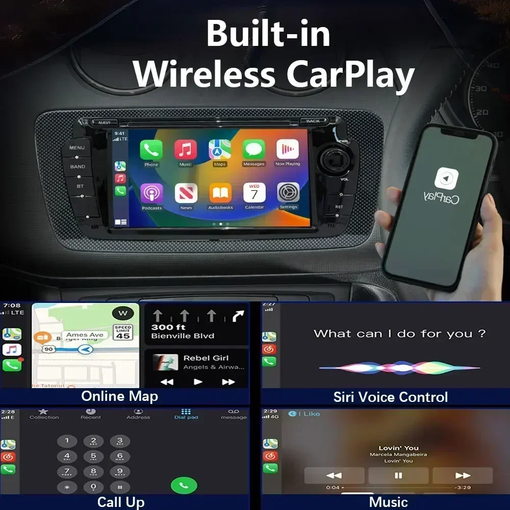 CHSTEK راديو السيارة أندرويد 11 لمقعد إيبيزا 2009 2010 2011 2012 2013 الملاح بلوتوث Carplay واي فاي لاعب الوسائط المتعددة لتحديد المواقع RDS