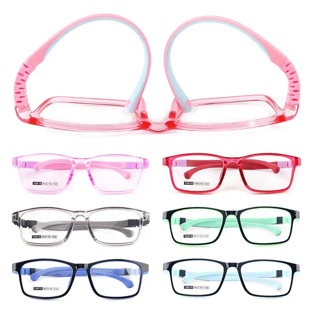 Children Boys Girls Eye Protection Online Classes Silicone Kids Glasses Ultra Light Frame Comfortable Eyeglasses