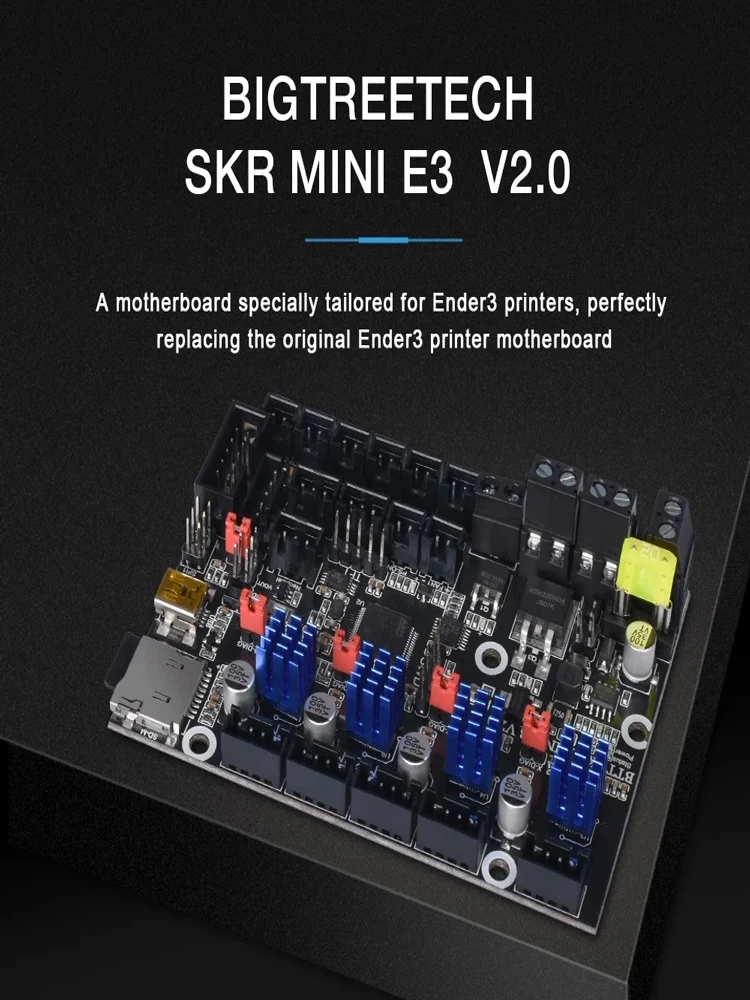 Płyta główna BIGTREETECH SKR MINI E3 V2.0 32-bitowa z wbudowanym TMC2209UART, ulepszenie do TFT35 E3 V3.0 Ender3V2 CR10 Voron V0.1 do drukarek 3D — zdjęcie produktu 7