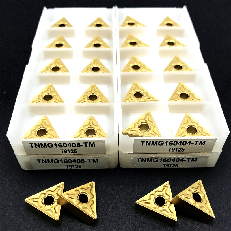 1pc TNMG160408/160404 TM T9125 Carbide Inserts Tungaloy External Turning Tool CNC Turning Insert Cutting Tool Steel Processing