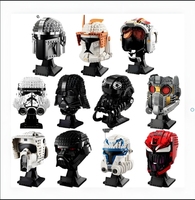 Space Wars Building Blocks Model Figure Stormtrooper Vader Tie Fighter Pilot Helmet Series Collection Building Blocks Model Toy