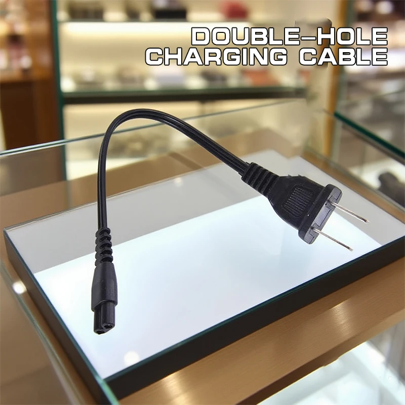 

1 шт., аксессуары для фонариков с бликами, зарядный кабель с двойным отверстием, 220 В, 110 В, прямая зарядка, фонарик, зарядное устройство, шнур питания