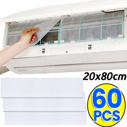 5/60PCS Filter Cotton Cuttable DIY Anti-Dust Air Conditioner Vent Thin Filter Paper Outlet Cleaning Mesh Purification Parts