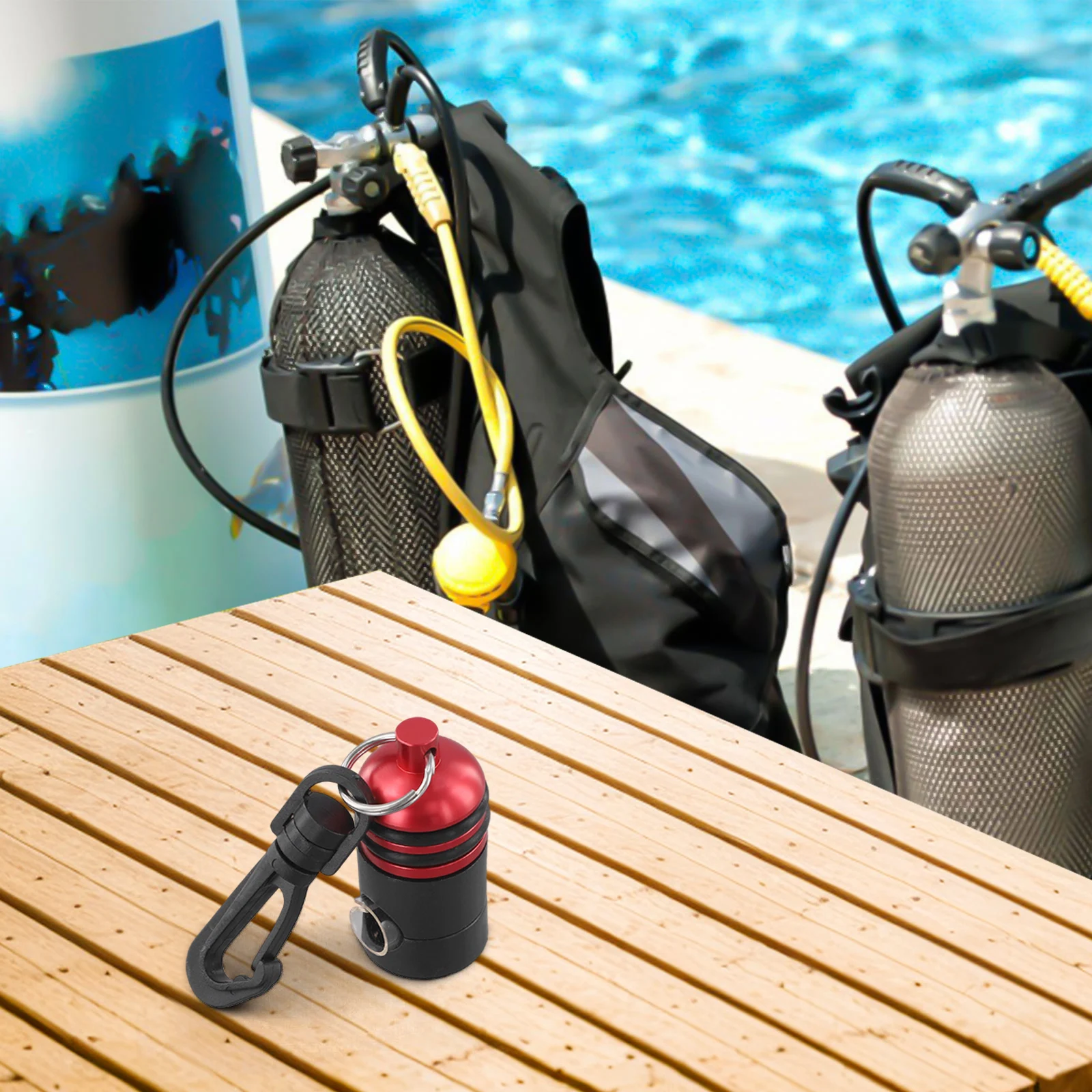 Regulator Hose Holder for Scuba For Diving For Octopus Second Stage and Console Accessories with Dual-Component Design
