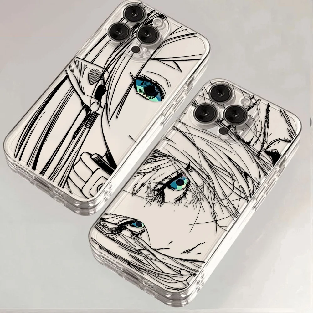 Hot Japan Anime Comics Frieren Phone Case For iPhone 16 15 14 13 12 11 Mini Pro Max X XR XSMax 7 8 Plus Transparent Soft TPU