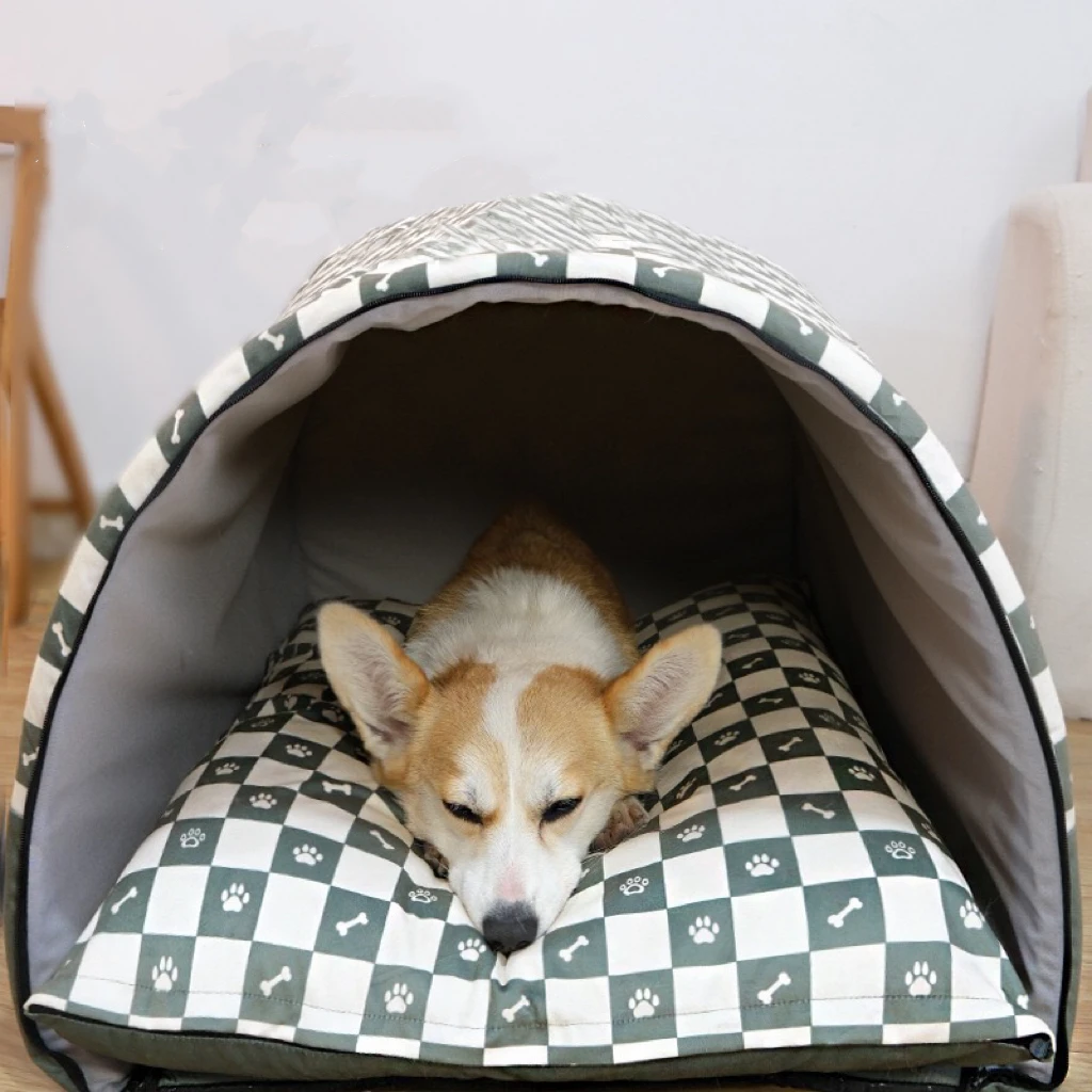 Large Dog Bed Big Size Dogs Kennel Pet Sleep Tent Warm Cozy Dog House Washable Nest for Huge Dog Sofa Mat Houses Pet Supplies