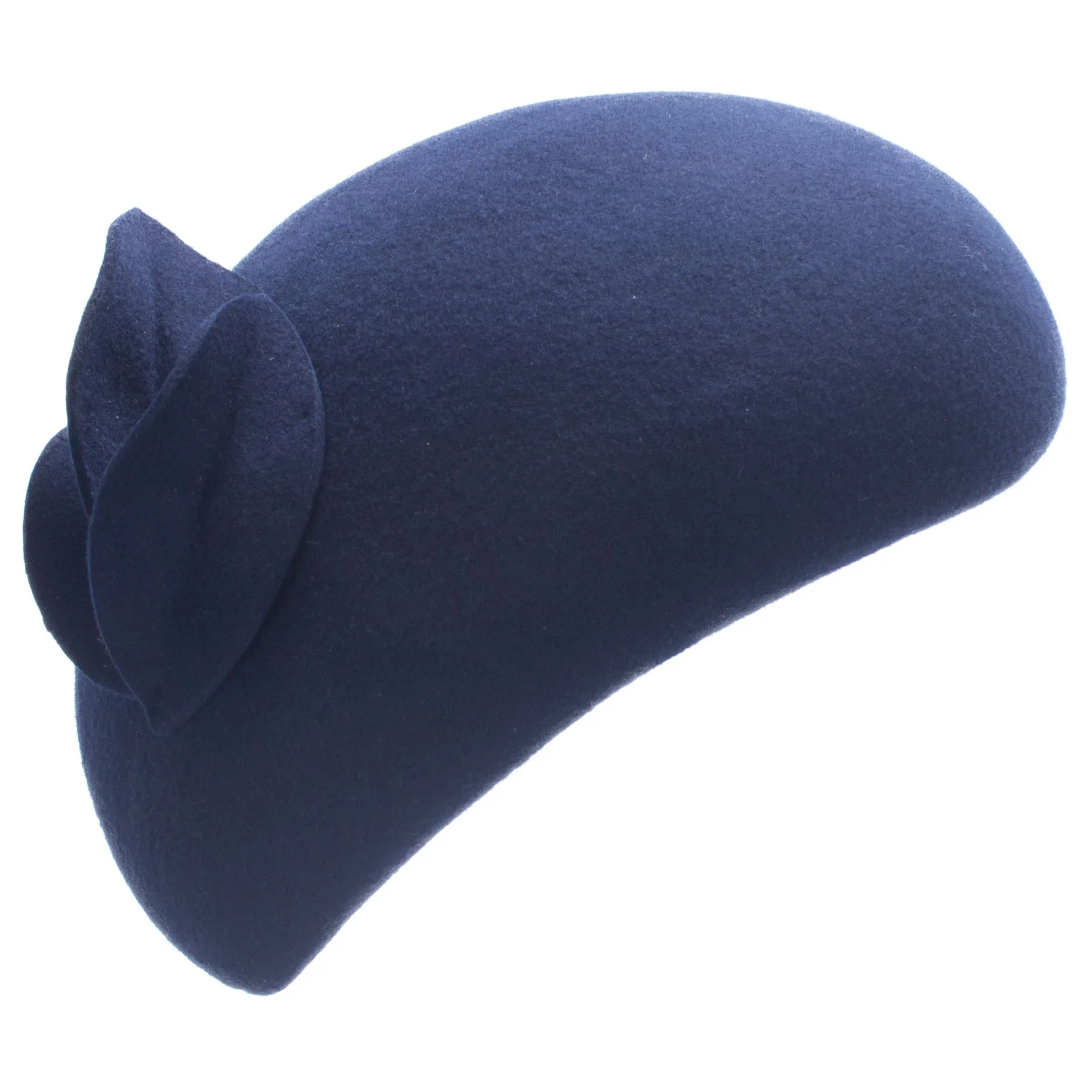 Lawliet Teardrop Womens British style wool felt fascinator hat with flowers Tam Beret Casque Cocktail Hat A574