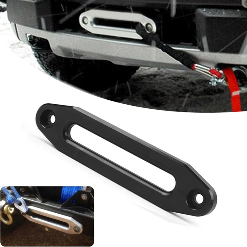 

6-дюймовая лебедка 12000, направляющая для троса Hawse, алюминиевая Fairlead для бездорожья, 4WD, серебряная направляющая для троса, направляющая для проволоки