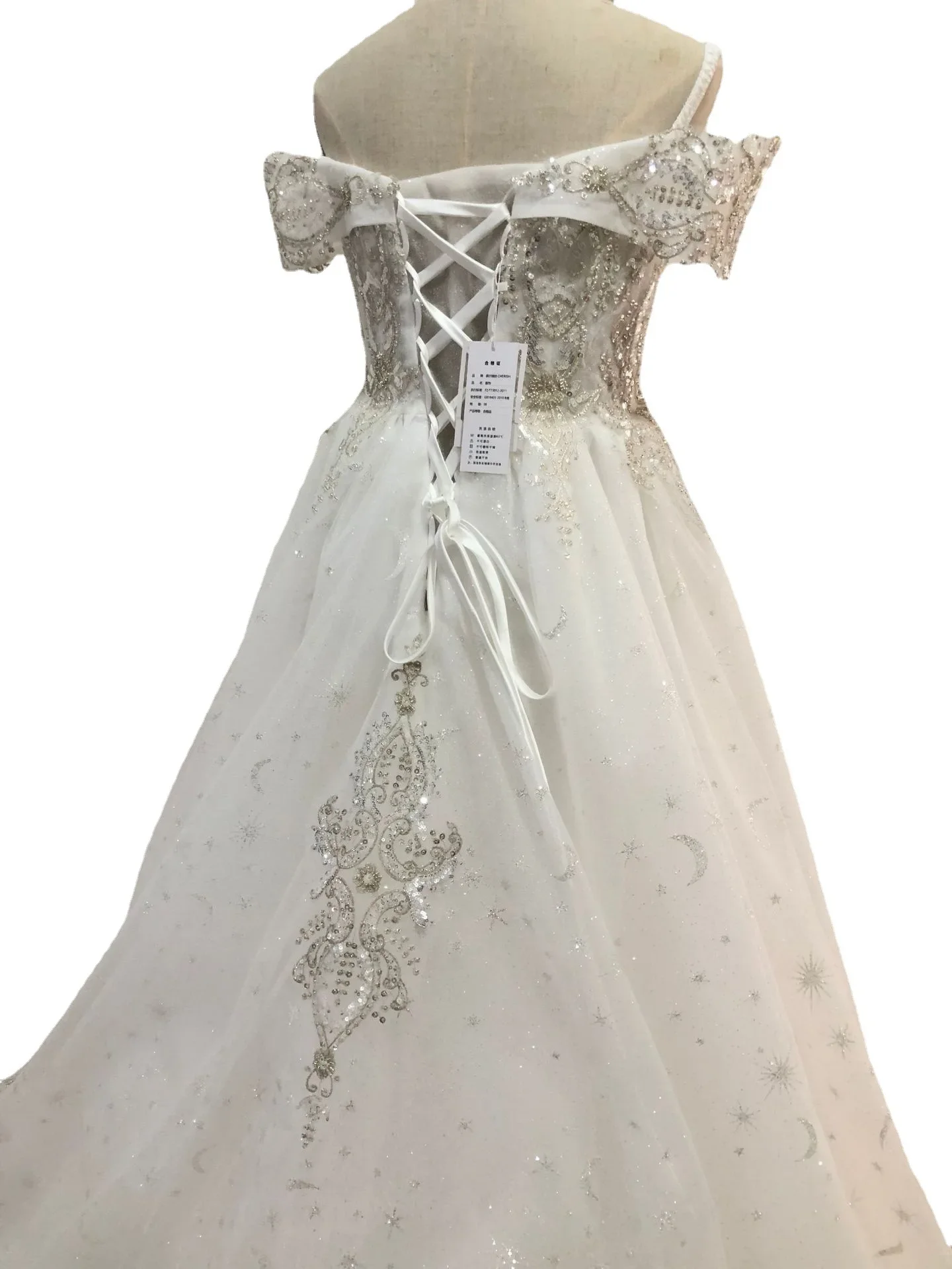 Elegante vestido de casamento feminino, tamanhos grandes, cauda grande, Dubai, Luxo, Formal, Novo, Noiva