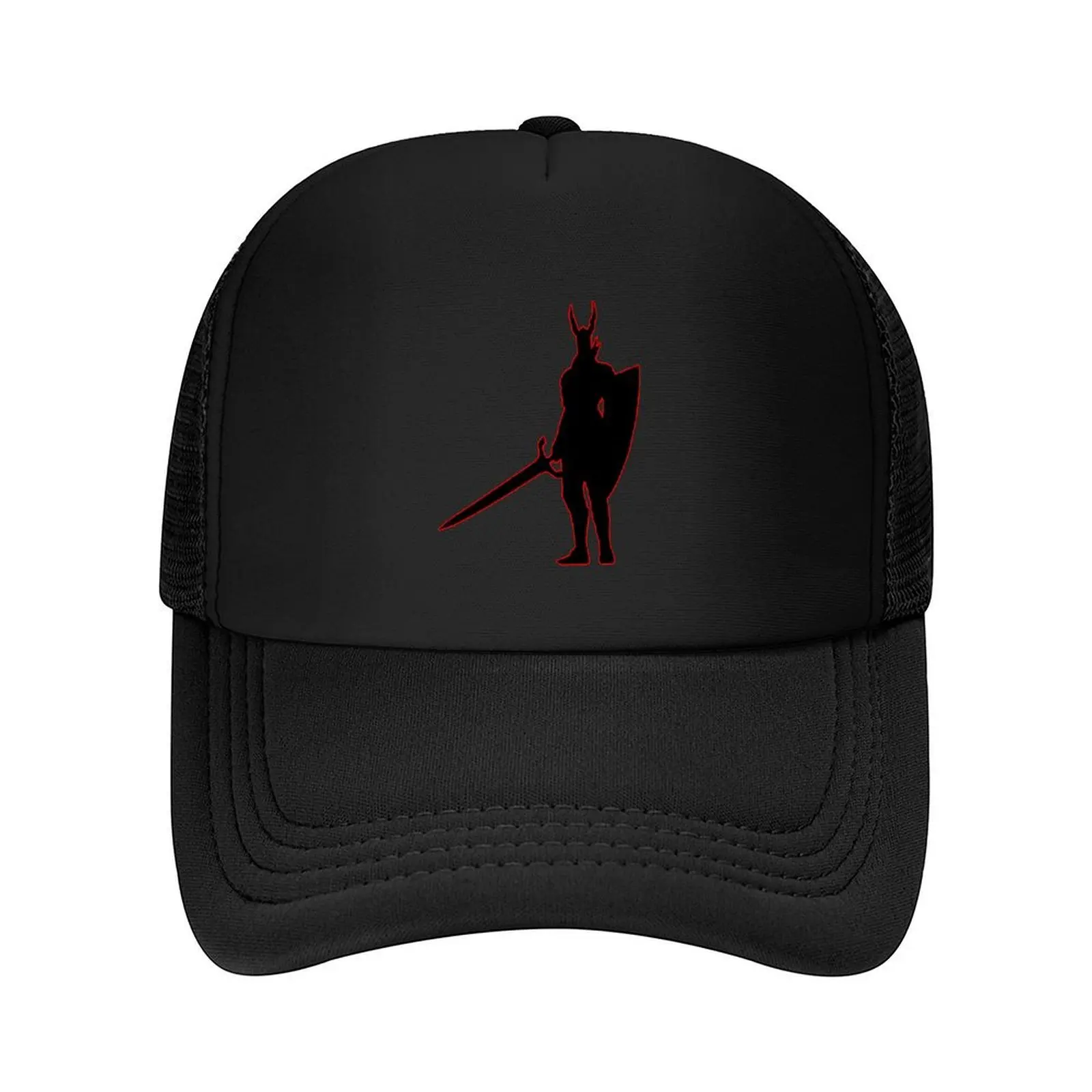 

Black Dark Knight Souls Gaming Video Game Soulsborne Baseball Cap Vintage Big Size Hat Rave Golf Hat Man Women's Hats Men's
