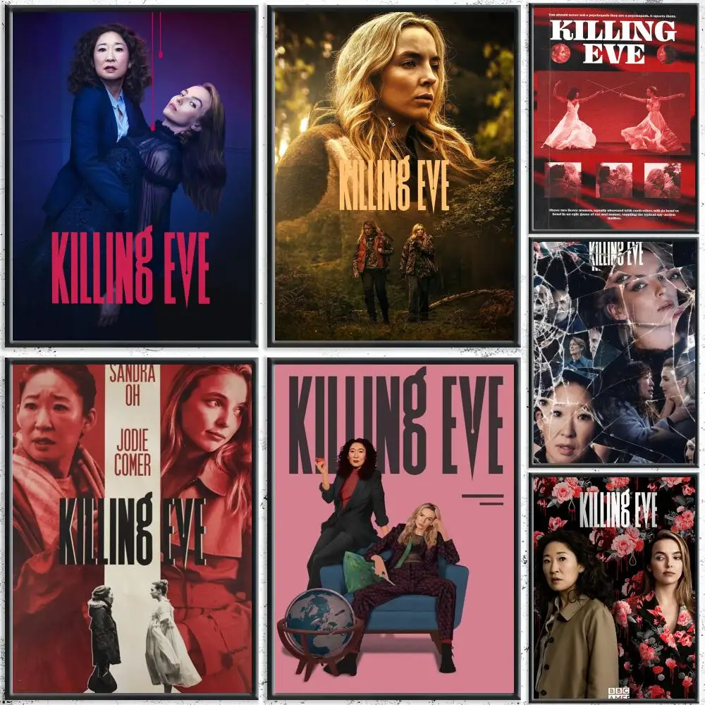 Trending TV Series K-Killing EveS Poster HD Self-Adhesive No Residue After Removal Ideal for All Kinds of Wall Decor
