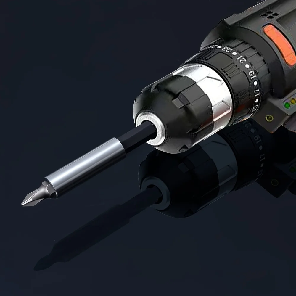 1/4 inch magnetic extended screwdriver head holder set with hexagonal handle adapter for drill and screwdriver heads