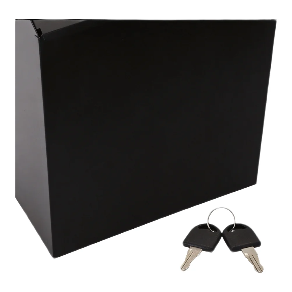 Lockable Wall Mailbox with Two Keys Featuring Rustic Iron Design Providing Secure Mail Storage and Decorative Wall Mount Option