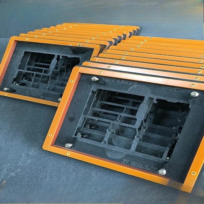 Furnace fixture, with magnetic strip gland, fixture reflow soldering fixture