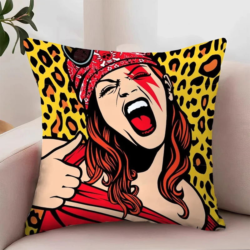 Decorative Pillow Cover 45x45 POP Art Luxury Cushion Cover for Living Room Cushions Pillowcase 45*45 Bed Pillowcases Home Decor