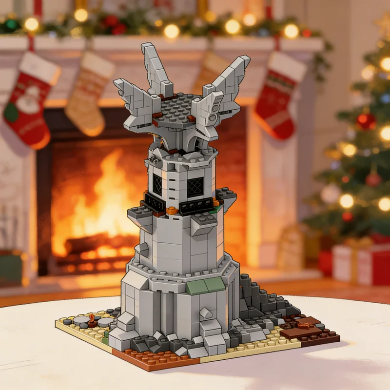 

469 деталей MOC LOTR: Модель Замка Ортанга, Архитектурный Конструктор, Развивающие Игрушки, Рождественские Подарки, Креативный DIY-набор для Детей