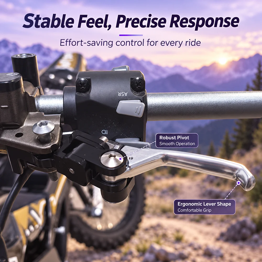 Electric Dirt Bike Folding Two Fingers Brake Levers Drop-proof Forged Brake Handle Lever For Sur Ron Ultra Bee Surron Ultrabee