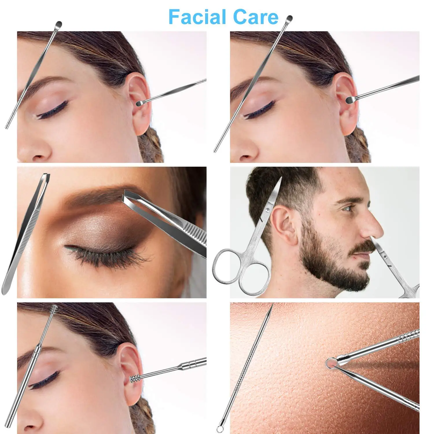 21pcs Manicure Kit, Travel Essentials Nail Kit, Includes Nail Clippers, Nail File and Pedicure Tools for Feet Pedicure Kit,