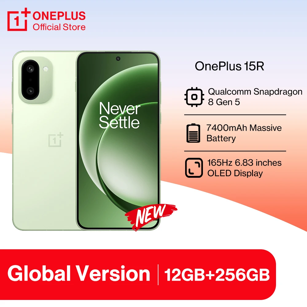 ワールドプレミア OnePlus 15R グローバル版スマートフォン Snapdragon