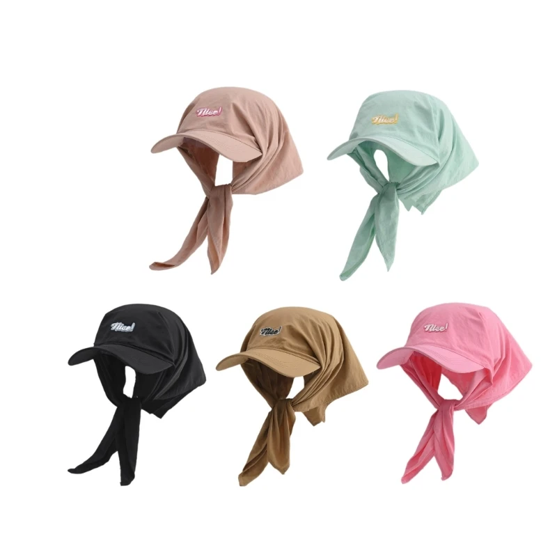 

Women Baseball Hat Quick Drying Sports Hat with Embroidery Headscarf Adjustable Hat Wear for Teenagers Dropship