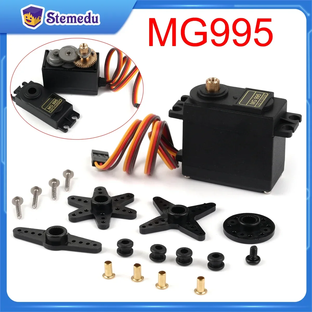 Servomoteur numérique Standard MG995, couple élevé de 13KG, engrenage entièrement métallique pour voitures JR RC, modèle d'hélicoptère, bras robotique, bateau, jouets de bricolage