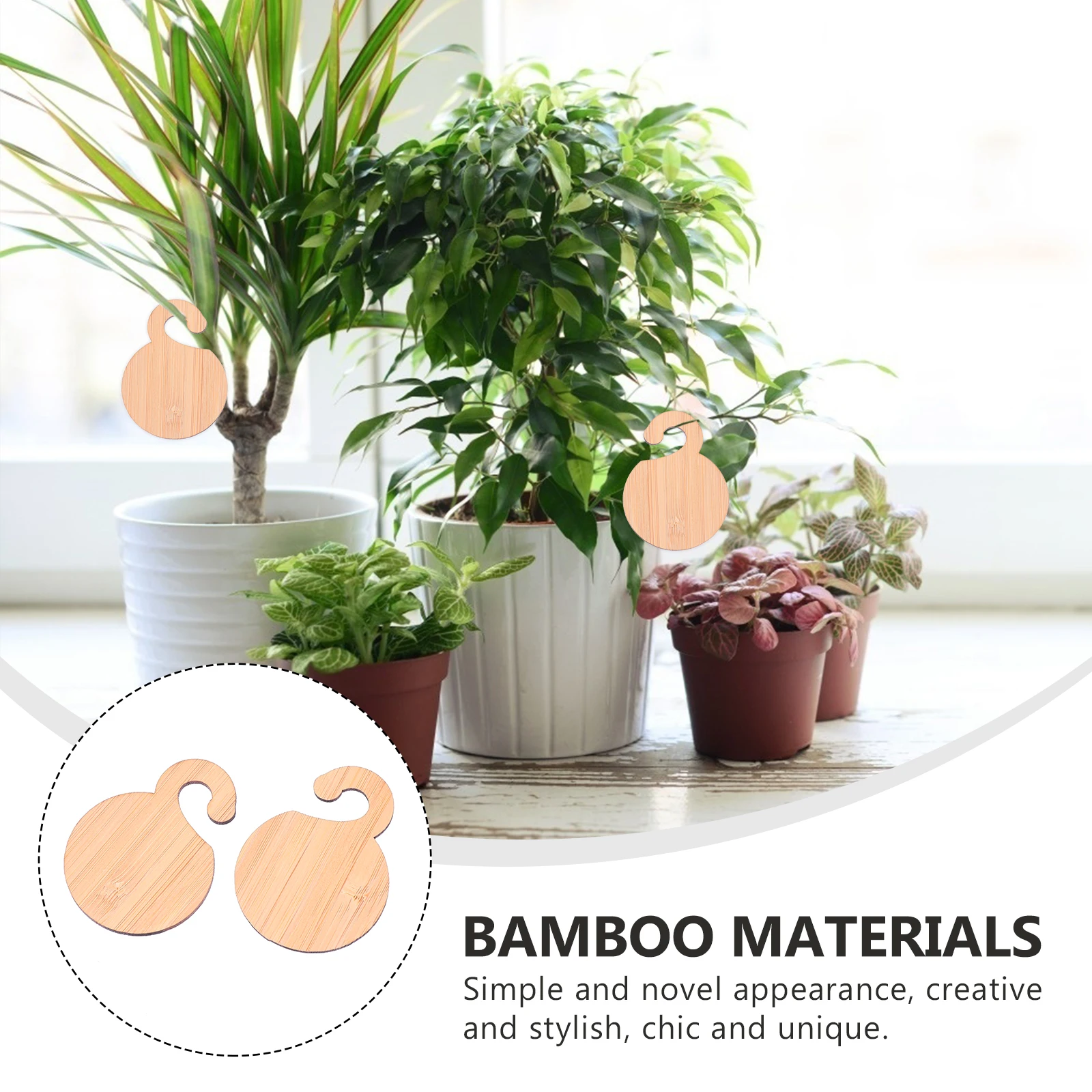 

20Pcs Bamboo Hanging Plant Labels Garden Markers Eco Friendly Durable Plant Tags Tree Labels for Garden Gardening Label