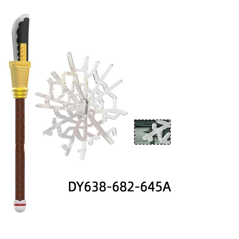 DY638-DY682 الأسلحة السراويل أجزاء الشعر عمل أرقام كتاب سكين درع السيف نموذج كتل MOC الطوب مجموعة الهدايا اللعب #4