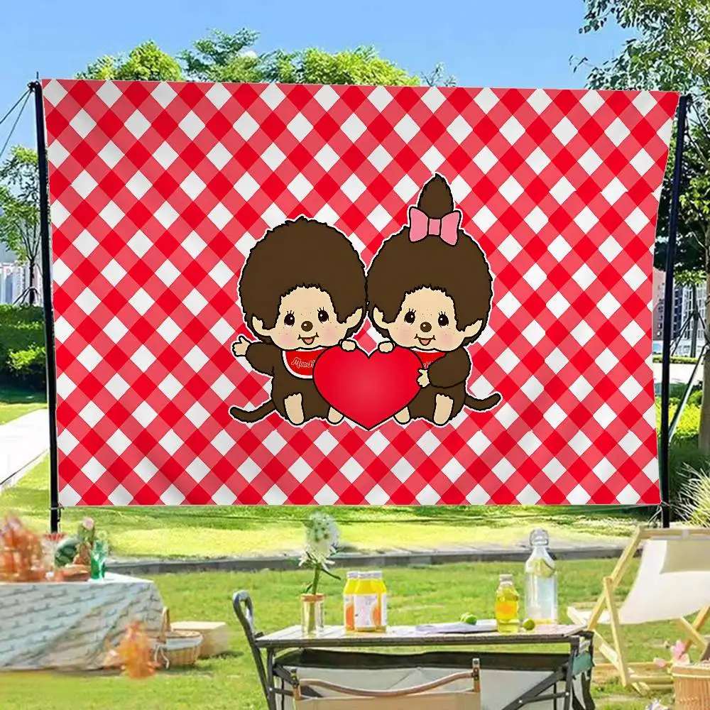 Anime M-Monchhichi Küche Cartoon Flagge Wandbehang Banner Dekoration Haushalt Heimdekoration