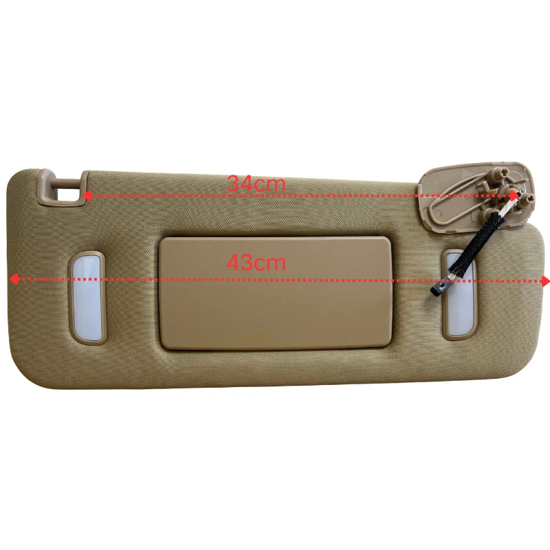 OE：22850306 22850308 Sun Visor For Chevrolet For Chevrolet GMC 2007-2014 High Configuration with Light Auto Parts