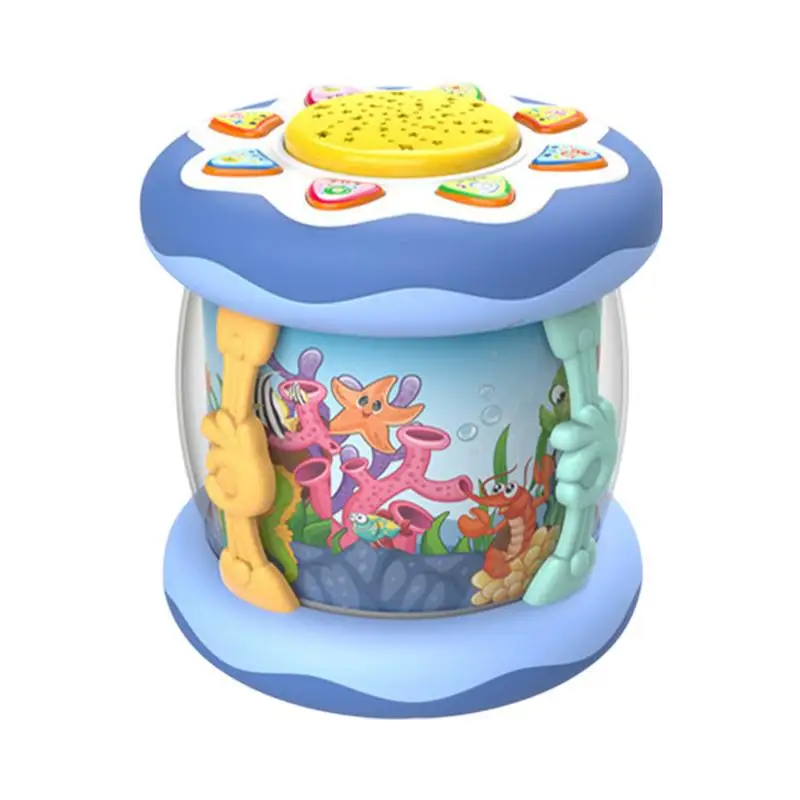 Kid Drums Portable Knocking Music Toy Educational Instruments Toy Multi-functional Kids Hand Drum Toy For Preschoolers