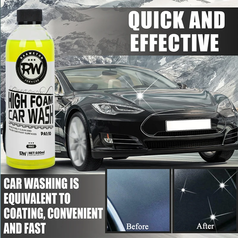 Alta concentração Car Wash Liquid, Super Foam, Limpeza Profunda, Água para Detalhamento Automático, Produtos de proteção de cuidados, Borracha de