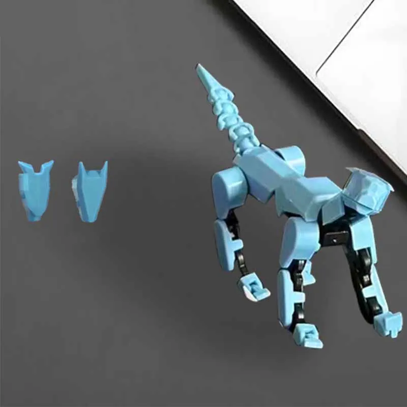 New 3D Printing Articulated Dog Toys Multi-joint Movable EDC Decompression DIY Assembled Glow-in-the-dark Dog Toy Model