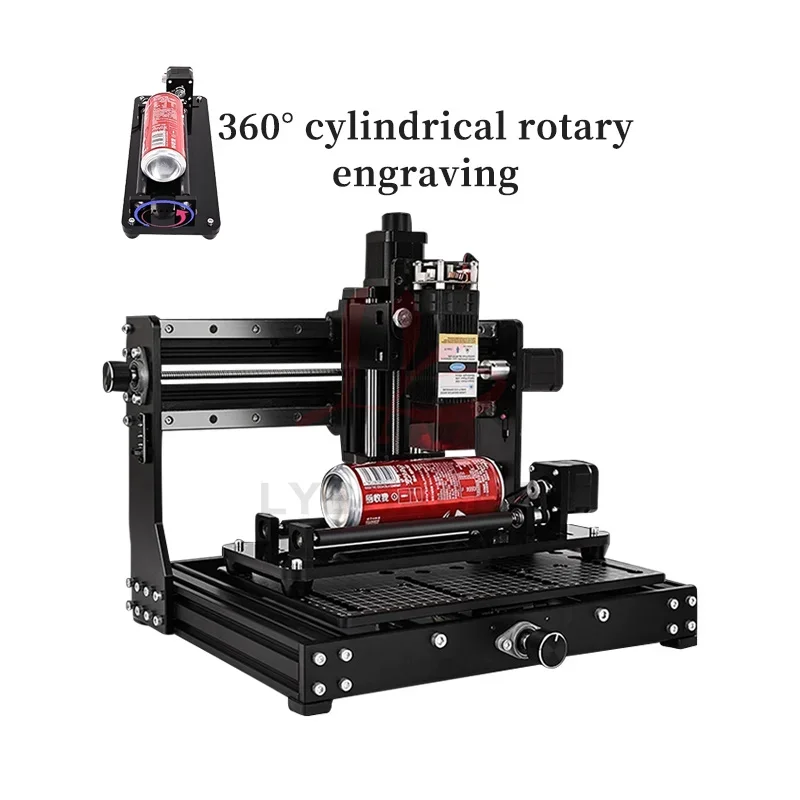 LY 3020 PLUS Laser Engraver PCB Milling Machine with X-Axis Square Guide, Laser Rotary Axis, Acrylic Metal  500w  11000rpm/min